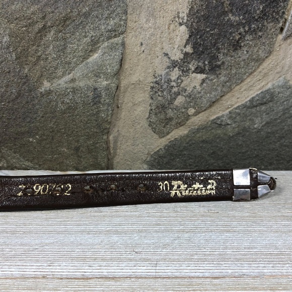 Vintage Belt Western Leather Brown XS - Picture 10 of 14
